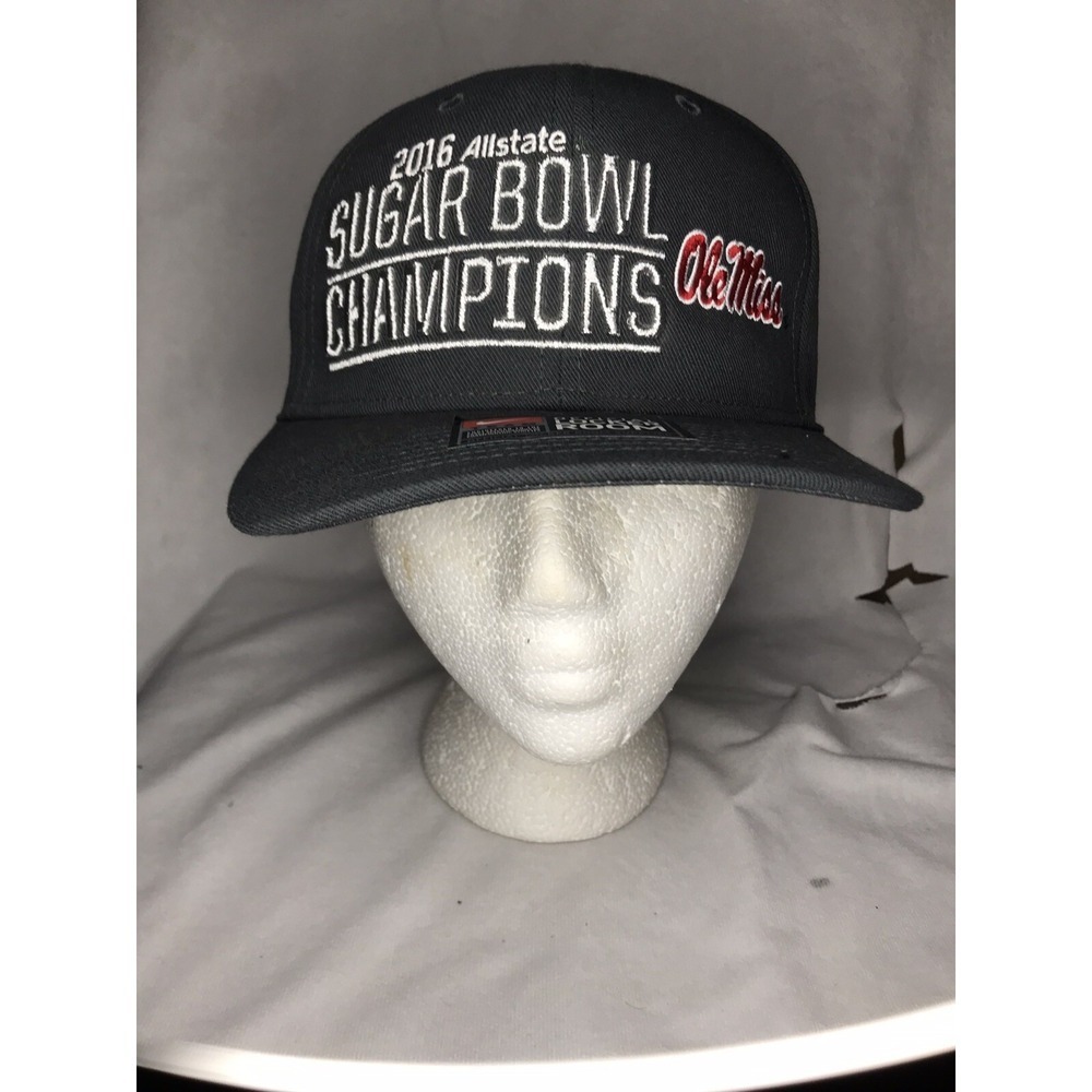 Nike Team Official Locker Room 2016 Sugar Bowl Champions Hat Cap Ole Miss Gray